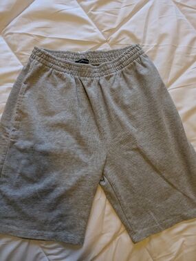 Brandy Melville Light Gray Sweat Shorts with Logo Tag